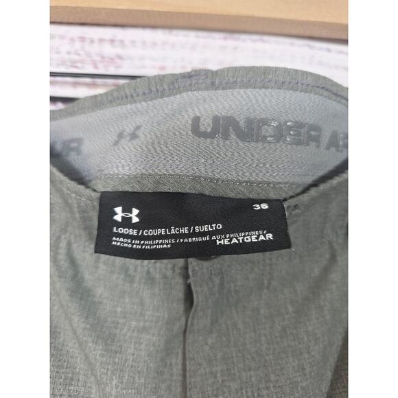 Under Armour Men's HeatGear Shorts in Gray and Black/gray 2 Pair size 36 - Picture 4 of 8
